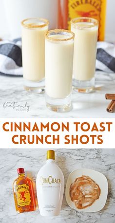 cinnamon toast crunch shots are the perfect fall cocktail