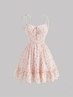 SHEIN MOD Women's Floral Print Spaghetti Strap SundressI discovered amazing products on SHEIN.com, come check them out! Penelope Garcia, Cute Formal Dresses, Cute Dress Outfits, Style Korea, School Dance, Born Pink, Cute Summer Dresses, Dress For Short Women