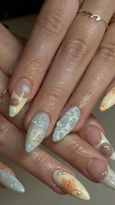 Sand Nails, Cheetah Print Nails, Beachy Nails, Nails Summer Nails, Basic Nails, Nails Summer, Nails 2024, Beach Nails