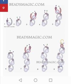 the instructions for how to make beaded earrings