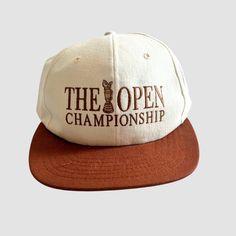 Vintage 1998 Open Championship Royal Birkdale human headcover. Description: Unstructured 6 panel hat Velcro strap Tan and brown colorway Condition: 9/10 Vintage Golf, Panel Hat, Golf, Human