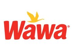 the wawa logo is shown in red and yellow