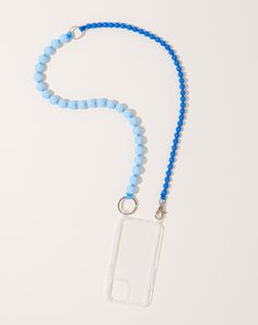 Blue Adjustable Necklace For Everyday Use, Iphone Necklace, Diy Iphone Case, Blue Ribbon, Pastel Blue, Clear Cases, Wooden Beads, Hand Stamped, Iphone Cases