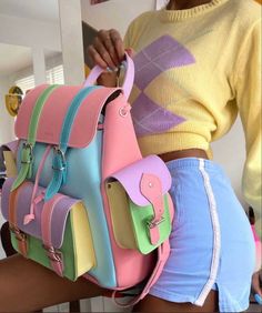 Danish Pastel Aesthetic Outfits, Danish Pastel Clothes, Danish Pastel Outfits, Pastel Fits, Pastel Bags, Pastel Danish, Pastel Outfits, Kawaii Bags, Mode Hippie