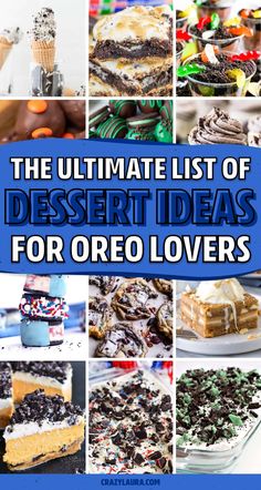 the ultimate list of dessert ideas for oreo lovers