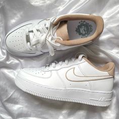 Custom Air Force 1 Brown Contour-shecustomize Air Force 1 Brown, Nike Air Force One, Preppy Shoes, Custom Nike, Baskets Nike