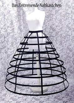 Long hoop skirt cage hoop skirt Crinoline Victorian made | Etsy Cage Hoop Skirt, Petticoat Pattern, Trash Fashion, Hoop Dress, Crinoline Skirt, Heart Costume, Big Skirts