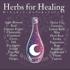 Herbs For Healing, Herbs For Protection, Witchcraft Herbs, Plant Magic