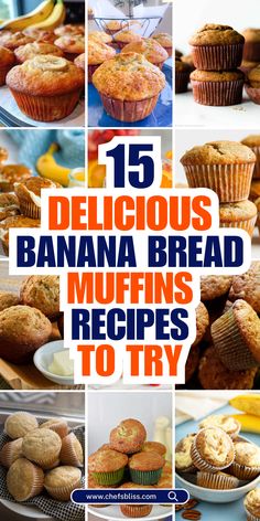 Banana bread muffins are the perfect way to enjoy the classic flavor of banana bread in a convenient, single-serve form. These moist, tender muffins are bursting with the sweet, rich flavor of ripe bananas, making them a popular choice for breakfast, snacks, or dessert. Whether you prefer them plain, with chocolate chips, or mixed with nuts and spices, banana bread muffins are endlessly customizable. In this article, we've rounded up 15+ banana bread muffin recipes that will elevate your baking game and satisfy your cravings for this beloved treat. Banana Cinnamon Muffins, Banana Coconut Muffins, Almond Flour Banana Muffins, Banana Bread Muffin Recipe, Banana Zucchini Muffins, Zucchini Banana, Peanut Butter Banana Muffins, Banana Blueberry Muffins, Banana Nut Muffins