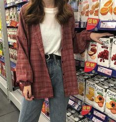 Thrifted Outfits, Vintage Plaid