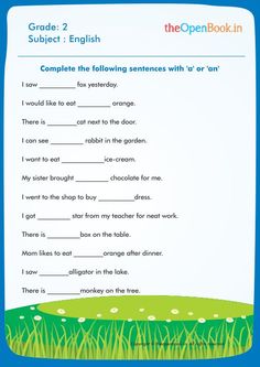 an english worksheet with words and pictures on the page, which include grass