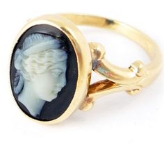 Purchased From Etsy. 14k Antique Victorian 1880s Hand Carved Onyx Cameo Ring. This Is A Beautiful Hand Carved Stone Cameo Ring From The 19th Century. It Boasts A Stunning Grecian Goddess In A White Contrast To The Onyx Underneath It. The Stone Cameos Are More Rare Than The Shell Counterparts And Are Hard To Find In Good Shape. It Is So Often You See A Nose Or Chin Completely Broken Off... This Cameo Shows Minor Wear But Is In Remarkable Shape -- Showcasing Just How Wonderful The Carving Is. Ring Measures 15mm From Top To Bottom. Members,Use Code Peteypipertig For $10 Off Jewelry Specs Shank Width: 1.8mm Weight: 3.8 Grams Size: 6.75 Us Metal Type: 14k Yellow Gold Stamped: 14k Conditi Black Cameo, Grecian Goddess, Hand Carved Stone, Painted Jewelry, Cameo Jewelry, Cameo Ring, Carved Stone, Lovely Jewellery, Stone Carving