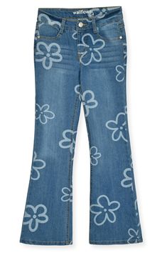 PRICES MAY VARY. FIT & DESIGN: Available in multiple sizes, fits and wash colors, our denim jeans for girls feature adorable details and embellishments that will make her stand out from the crowd. Choose between 4 different fit styles to find the perfect pair for your little one. DETAILS: These Wallflower girls jeans will have her looking stylish and on-trend for any occasion. With frayed edges, rip and tear details, printed flowers and more these girls jeans will be the perfect addition to any wardrobe. HIGH QUALITY FABRICS: Constructed with durable fabrics, our girls jeans are machine washable and perfect for every day wear. Made with high quality denim, these girls denim pants are designed to last and bring comfort and style to your little girl. An excellent choice for any occasion, the Girls Jeans Design, Rip And Tear, Jeans For Kids, Jeans For Girls, Printed Flowers, Girls Denim, Denim Flares, Designer Jeans, Our Girl