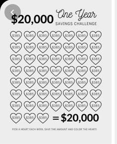 the $ 20, 000 valentine's day savings is shown in black and white