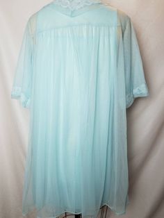 Good vintage condition Light blue 2 piece set Penneys Something blue Medium 100% nylon Light Blue Nightgown For Home, Light Blue Summer Nightgown, Light Blue Lace Trim Nightgown, 60s Nightgown, Vintage Light Blue Summer Nightgown, Magenta Heels, Vintage Light Blue Sleepwear With Lace Trim, Nightgown And Robe, Nightgown Sets