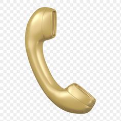 a golden phone on a white background with no background, hd png clipart