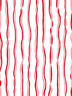 an abstract red and white striped pattern with wavy lines on the bottom half of it