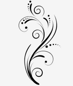 a black and white swirl design on a white background