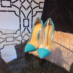 Size 7 Color Is So Pretty..Never Worn..Selling Cause It Was Too Much Of A Hassle To Send Back Chic Turquoise Pointed Toe Heels, Turquoise Pointed Toe Heels For Spring, Turquoise Pointed Toe Party Heels, Spring Turquoise Pointed Toe Heels, Chic Turquoise High Heels, Turquoise High Heels, Steve Madden High Heels, Multi Colored Heels, Clarks Women