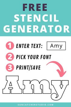 the free stencil generator for any type of font