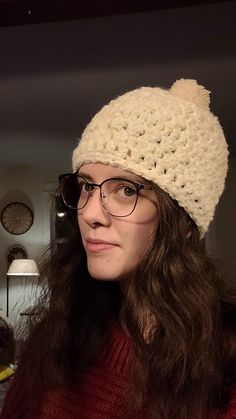 Womens size large white beanie with the cutest white pom pom on top. Perfect for a snowy day to keep your ears warm. Super soft and cozy. Made with alpaca yarn that I sourced locally to me. Casual White Crochet Hat For Winter, Cozy White Beanie For Fall, White Casual Crochet Hat For Cold Weather, Warm White Crochet Hat Casual Style, Casual White Crochet Hat For Cold Weather, White Cozy Beanie For Cold Weather, Warm Cozy Crochet Hat, Cozy Warm Crochet Hat, Cozy White Beanie For Cold Weather