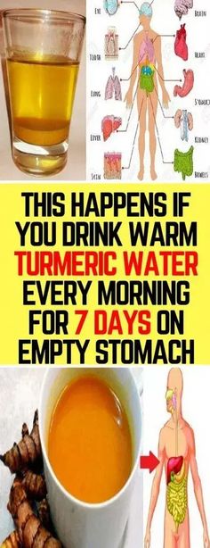 Turmeric Water, Water In The Morning, Foods And Drinks, Natural Colon Cleanse, Jillian Michaels, Egg Diet, Improve Digestion, Brain Health, Health Remedies