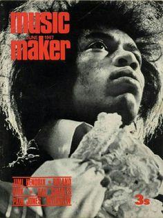 the cover of music maker magazine featuring an image of a woman holding a piece of food