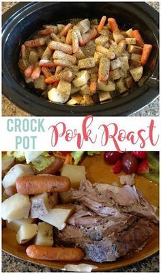 crock pot pork roast with potatoes and carrots