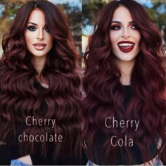 Charisma Carpenter Hair, Full Hair Color, Cola Hair, Cherry Cola Hair, Black Cherry Hair, Wine Hair Color