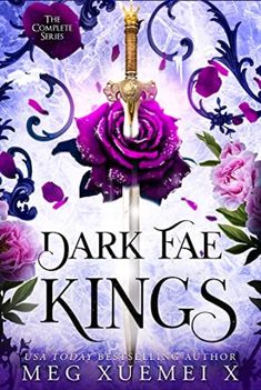 the cover to dark fate kings by meg xuemexix is shown