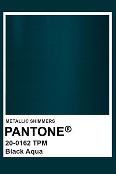 the pantone color is black aqua