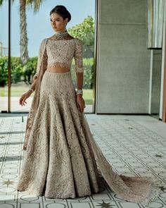 Embellished Silver Grey Lehenga Choli for Bridal Wear Indian Reception Outfit, Lehanga Saree, Indian Bridal Couture, Grey Lehenga, Faraz Manan, Indian Reception, Walima Dress, Reception Outfit, Bridal Elegance