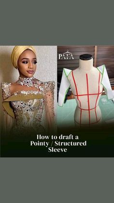 Pointy Sleeve, Sewing Sleeves, African Print Dress Designs