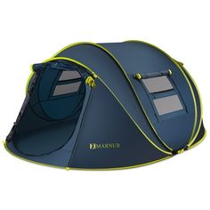 Why Choose MARNUR Outdoor Automatic Instant Pop-Up Camping Tent 4 Person? There is no need to attach any additional components, poles, or covers to assemble! Just Throw it, and it will Pop Up! Family camping has never been this easy. Open on both ends. The bottom is made of a durable tarp material for easy cleaning. Easy assembly....just unzip from the carrying case, unlatch the strap and it pops up on its own. Specifications: Brand: MARNUR Sport Type: Camping & Hiking Occupancy: 4 Person Design Huge Door, Camp Tent, Instant Tent, 4 Person Tent, Inner Tent, Tent Fabric, Waterproof Tent, Tent Stakes, Pretty Knives