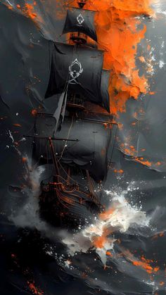 Black And Orange Wallpaper, Orange Black Wallpaper, Orange Wallpaper Iphone, Wallpaper Gamer, Voll Arm-tattoos, Pirate Ship Art, Marshmello Wallpapers, Wallpapers Black, Galaxy Wallpapers