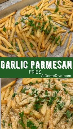 this garlic parmesan fries recipe is delicious and easy to make