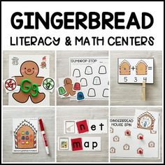 gingerbread activities and printables for preschool