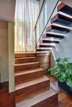 an image of some stairs in the house