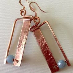 Hammered Jewelry, Lucet, Copper Jewellery, Copper Wire Jewelry, Bijoux Fil Aluminium, Wire Work Jewelry, Handmade Wire Jewelry, Work Jewelry