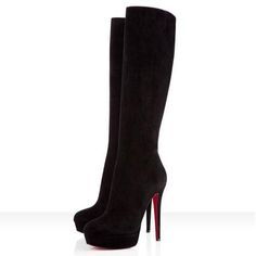 Christian Louboutin Outlet, Christian Louboutin Boots, High Heeled Boots, Christian Louboutin Pigalle, Chic Flats, Louboutin Heels, Red Bottoms, Shoe Obsession, Fashion Lookbook