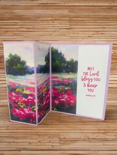 a greeting card with the words may the lord be merry and keep you on it