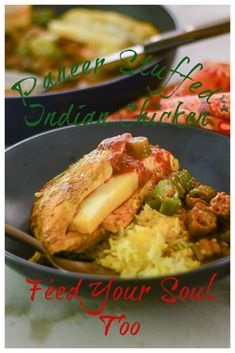 Paneer Stuffed Indian Chicken from Feed Your Soul Too Chicken Recipe | Gluten Free | Indian Recipe Entertaining Dinner, Indian Cookbook, Masala Sauce, Indian Chicken Recipes, Indian Dinner, Recipe Gluten Free, Cheese Stuffed Chicken, Paste Recipe, Spicy Tomato Sauce