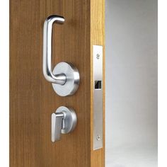 an open door with a handle on it