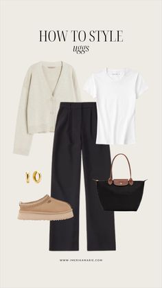 Casual Comfy Work Outfit, Samba Style, Style Uggs, Erika Marie, How To Style Uggs, Easy Outfit Ideas, Teacher Fits, Casual Chic Outfits, Uni Outfits