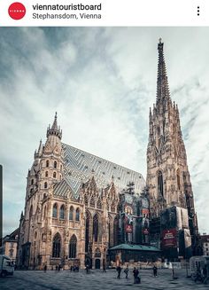 the large cathedral has many spires on it's sides