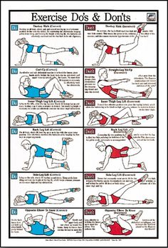 an exercise poster with instructions on how to do the dumbs and triceps