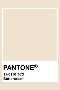 pantone's logo with the words, 11 - 101 tcx buttercream