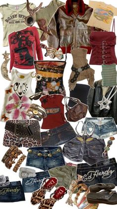 Types Of Clothes, Clothes And Shoes, A Collage, Collage