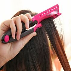 Features:100% Brand new and high qualityEasy way to style or straighten your hairBe beneficial to your scalp or lost hair.Smart DIY tool at home, convenient to use and easy to carryWashable by waterSize: Approx. 24*4cmMaterial: ABS (heat resistance up to 200C)Color: Rose BlueInstruction:To Create Straight Hair: Insert the comb into the hair, gently nip, put up the hair, blow with hair dryer and comb the hair, then the natural hairstyle can be completed.To Fix Messy Hair: When the tail end of the Best Straightener, V Shape Hair, Straightening Natural Hair, Mini Hair Straightener, Beard Straightening, Straightening Comb, Static Hair, Hair Crimper, Hair Straighteners Flat Irons