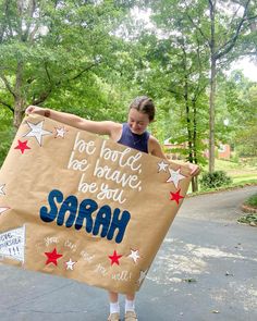 Custom banners for any event! Shipping available! Follow the link below to fill out the order form! Cheer Banners, Cheerleader Party, Painted Banner, Cheerleading Party, Camp Decor, Birthday Signs, Cheer Camp, Camping Decor, Decor Birthday